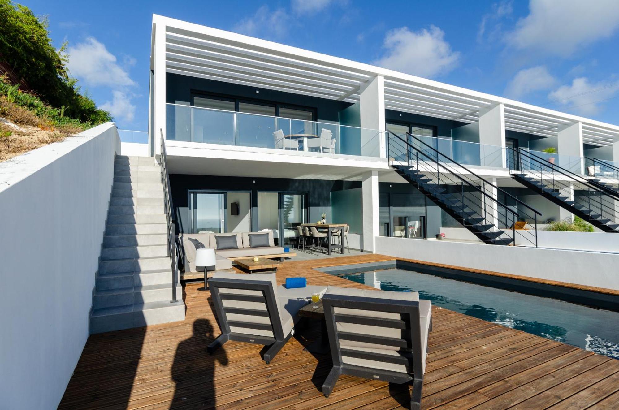 Ocean Views - New Private Condominium With Pool & Sea Views Назаре Номер фото